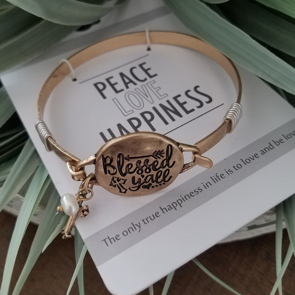 NWT brand new Tarnished gold cross braclet - Picture 4 of 5